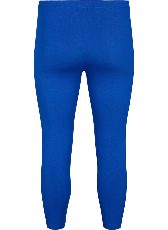 Basic 3/4 legging in viscose, Blauw, Packshot image number 1