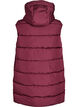 Lange vest met capuchon en zakken, Rood, Packshot image number 1
