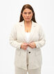 Blazer van een materiaalmix met linnen, Rainy Day, Model image number 0