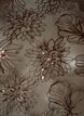Mesh blouse met bloemen en pailletten, Bruin, Packshot image number 2