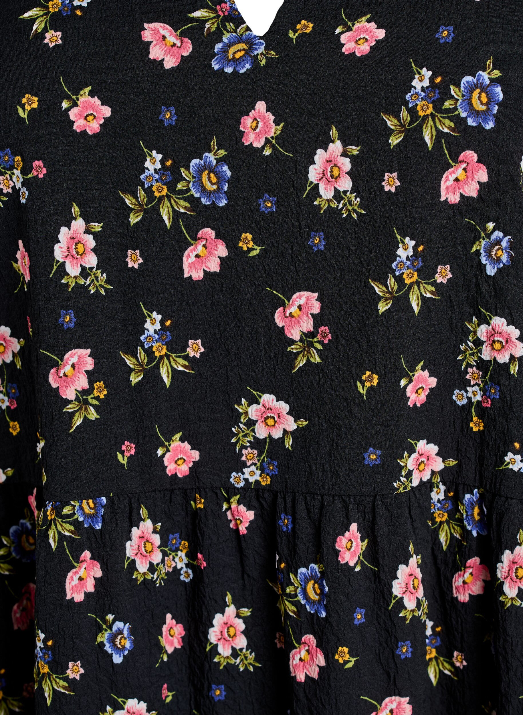 Zizzi FLASH - Korte A-lijn jurk, Zwart, Packshot image number 2