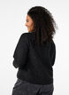 Boucle jasje met zakken en decoratieve knopen, Black, Model image number 1