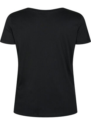 Sport-T-shirt met print, Black w. Drop It, Packshot image number 1