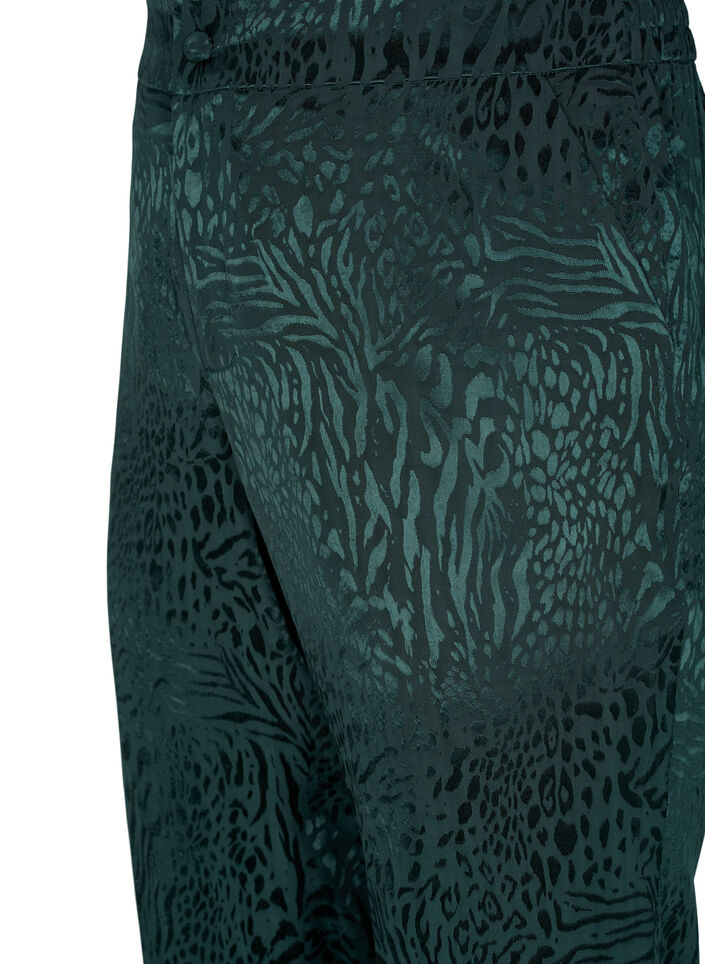 Losse viscose broek met ton sur ton print, Ponderosa Pine, Packshot image number 2