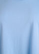 T-shirt met korte mouwen in een katoenmix, Blauw, Packshot image number 2