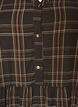 Gecontroleerde midi-jurk met een rok in lagen, Bruin, Packshot image number 2