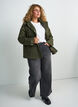 Gewatteerde parka met afneembare capuchon, Groen, Model image number 1