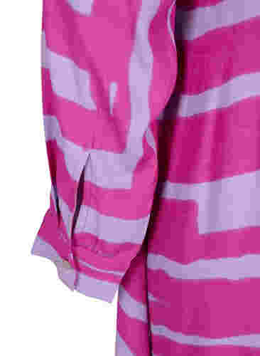 Bedrukte maxi-jurk van viscose, Rose Violet AOP, Packshot image number 3