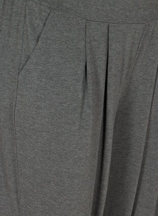 Losvallende capribroek met zakken, Dark Grey Melange, Packshot image number 2