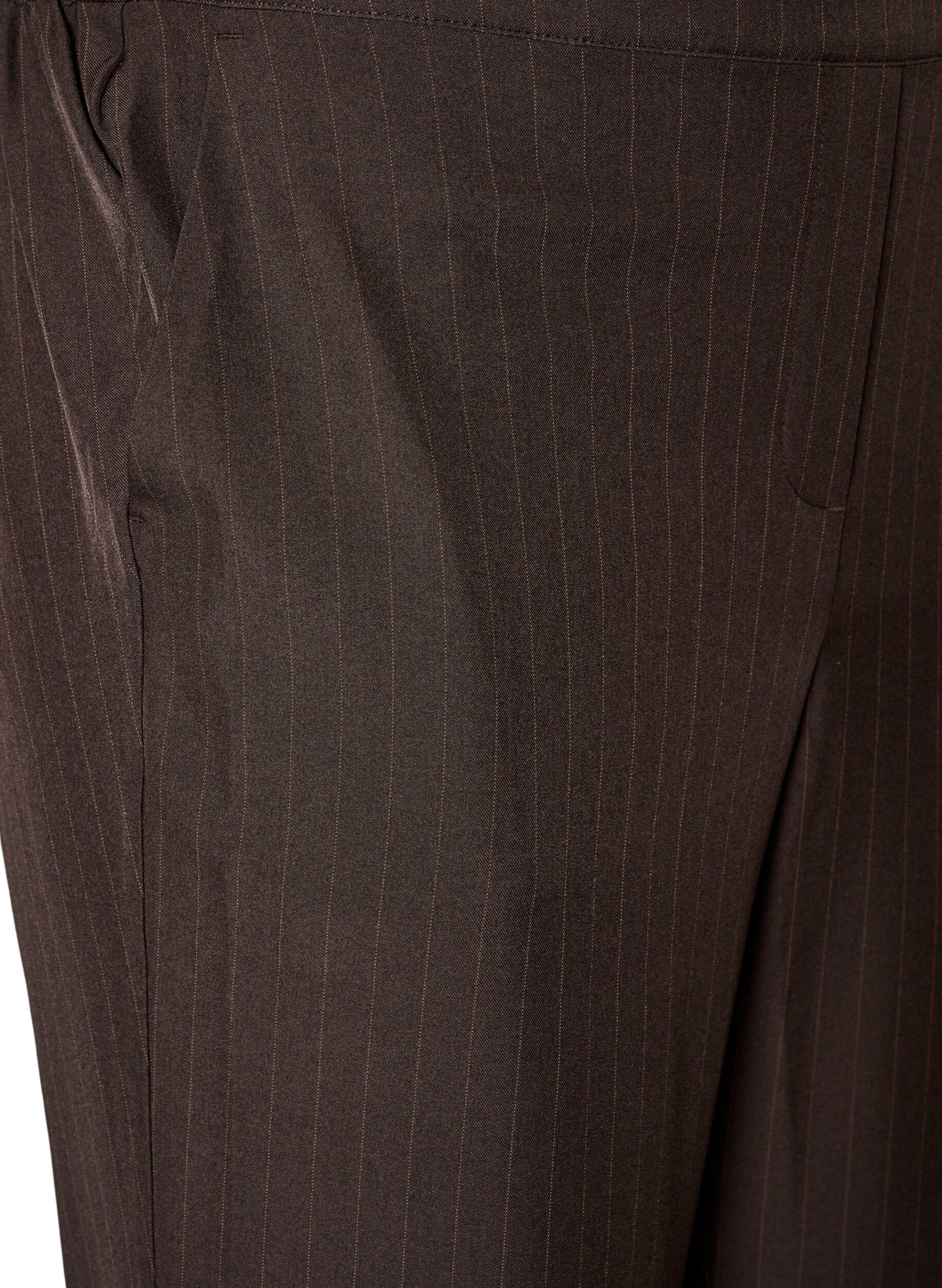 ZizziLosse broek met zakken, Bruin, Packshot image number 2