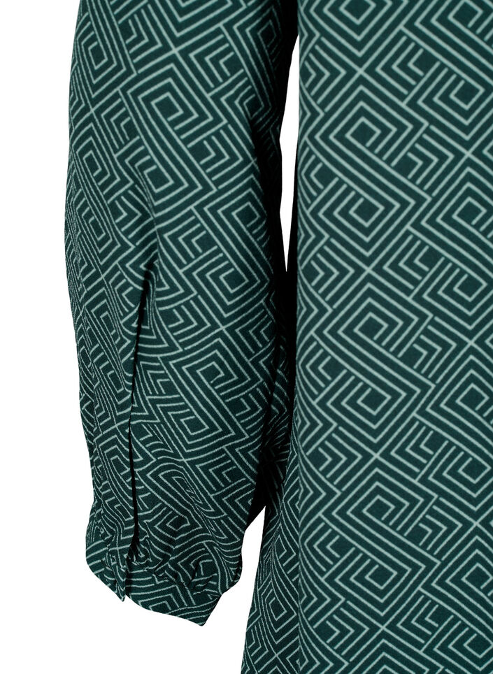 Jurk met V-hals en print, Scarab Graphic AOP, Packshot image number 3