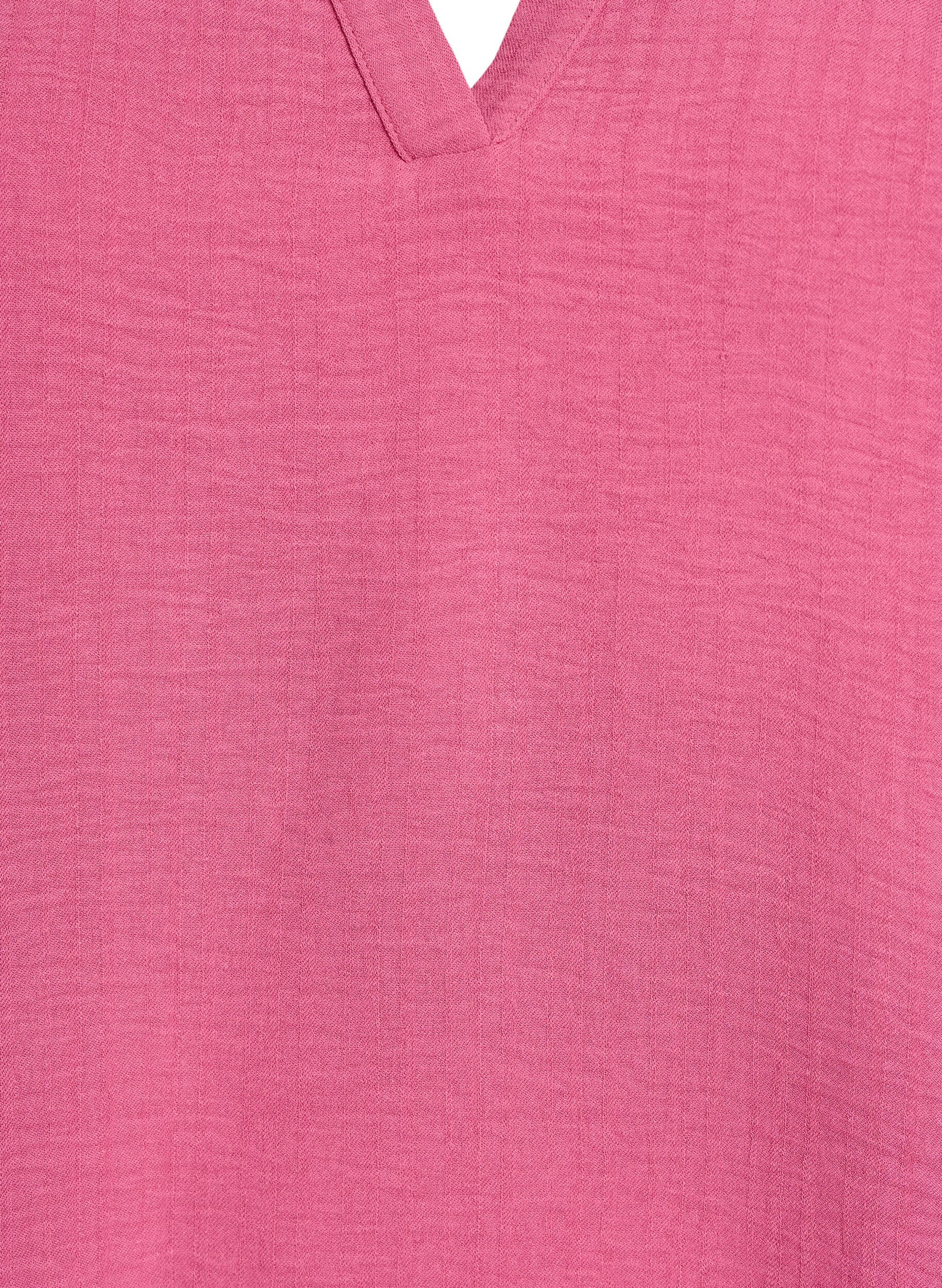 Zizzi Luchtige blouse met korte mouwen, Rood, Packshot image number 2