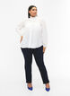 Shirt blouse met ruches, Bright White, Model image number 4