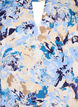 Korte mouw visrose Blouse met print, Blauw, Packshot image number 2