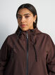 Regenjas met zakken en capuchon, Bruin, Model image number 4