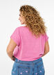 Gemêleerd T-shirt met korte mouwen, Roze, Model image number 2