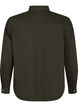 Effen denim overhemd met borstzakken, Forest Night, Packshot image number 1