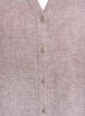 Lang shirt in linnen en viscose, Bruin, Packshot image number 2