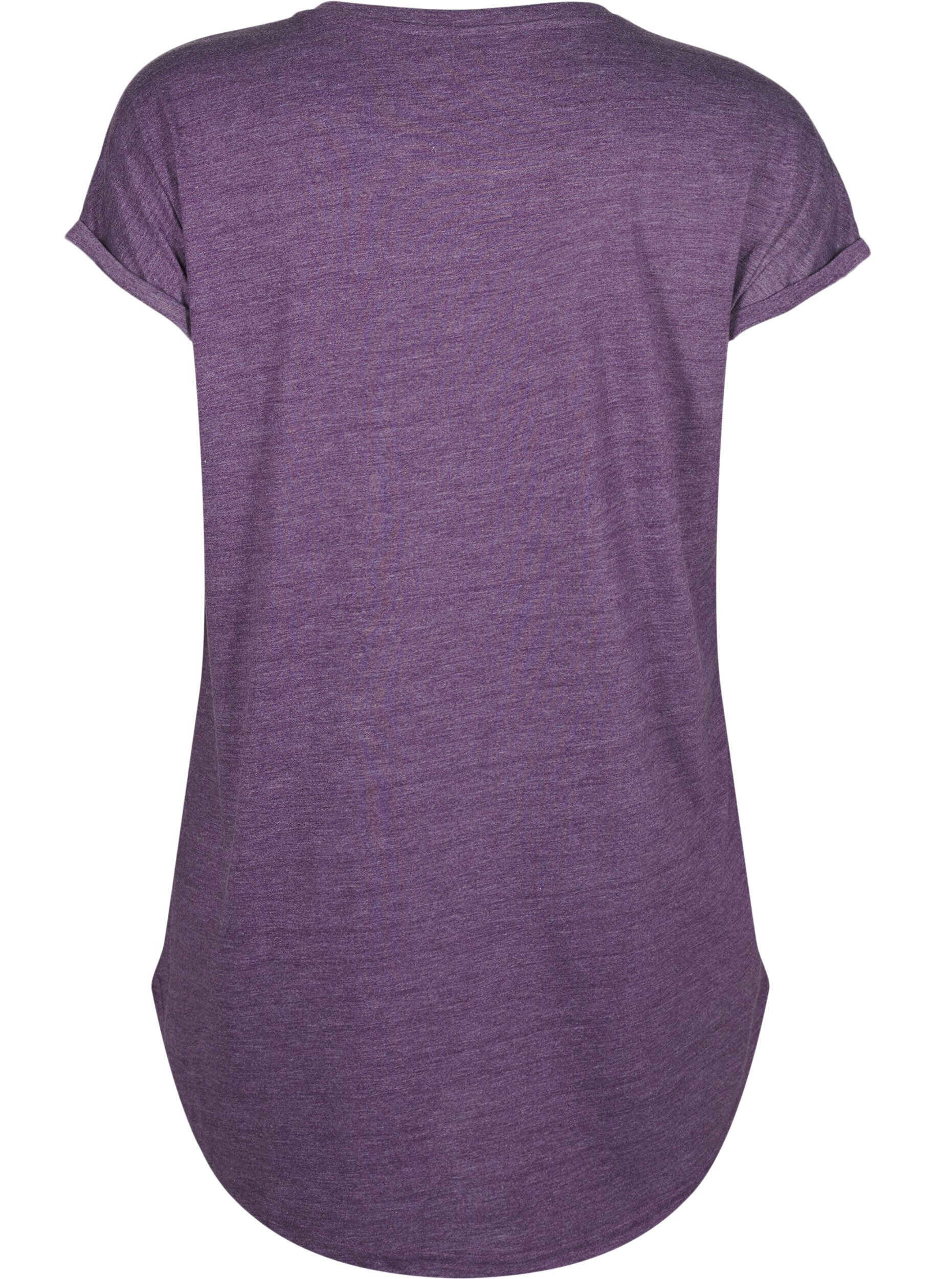 Zizzi Nachtjapon met korte mouwen en tekstopdruk, , Packshot image number 1