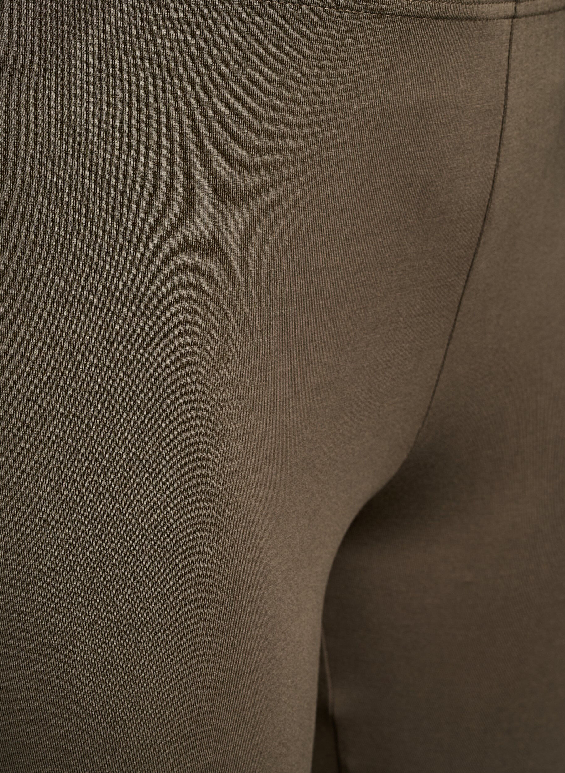 ZizziBasisleggings met extra lengte, Groen, Packshot image number 2