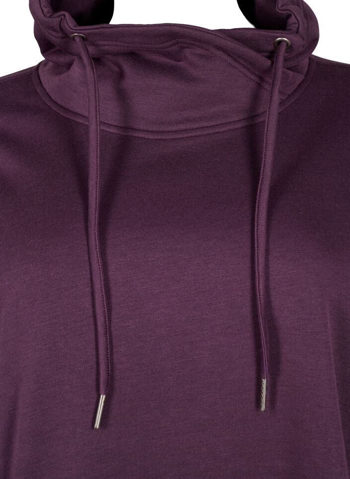 FLASH - Sweatshirt met hoge kraag, Plum Perfect, Packshot image number 2