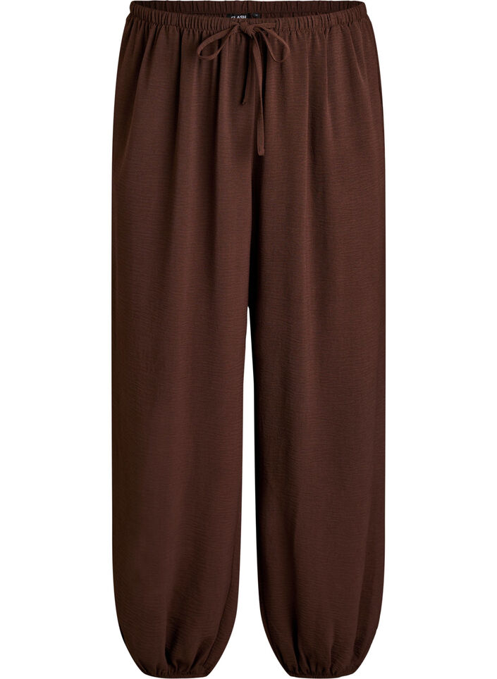 Ballonbroek met hoge taille, Bruin, Packshot image number 0