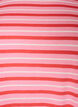 Lang oversized gestreept T-shirt in biologische katoen, Roze, Packshot image number 2