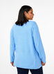 Gebreide blouse met ronde hals, Della R. Blue Mel., Model image number 1