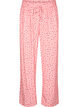 Los vallende viscose broek met all-over print, Pink Icing W. hearts, Packshot image number 0