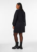 Korte sweaterjurk met ballonmouwen, Zwart, Model image number 2
