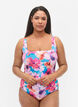 Badpak met print, Pink Flower, Model image number 0