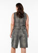 Luipaardprint denim bermuda shorts, Bruin, Model image number 1