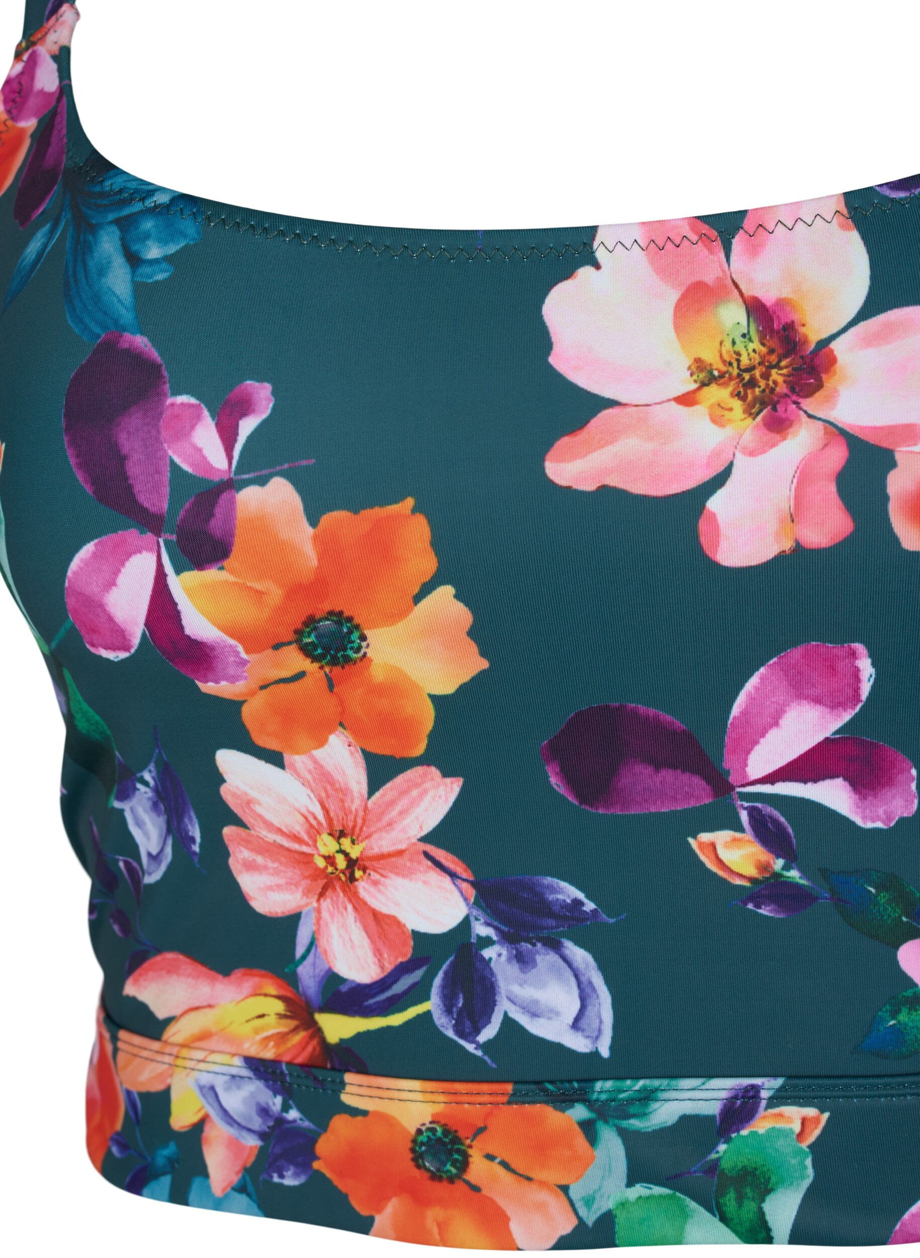 Zizzi Bedrukte bikinitop met verstelbare bandjes, Meave Print, Packshot image number 2