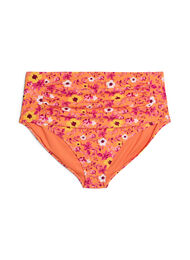Hoge taille bikinibroekjes met patroon, Oranje