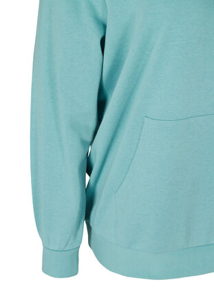 Sweatshirt met capuchon en zak, Cameo Blue, Packshot image number 3