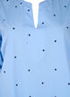 Jurk met polka dots en lange mouwen, Blauw, Packshot image number 2