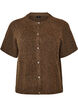 Gebreid vest met korte mouwen, Bruin, Packshot image number 0