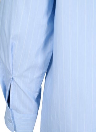 FLASH - krijtstreep overhemd, Light Blue Stripe, Packshot image number 4
