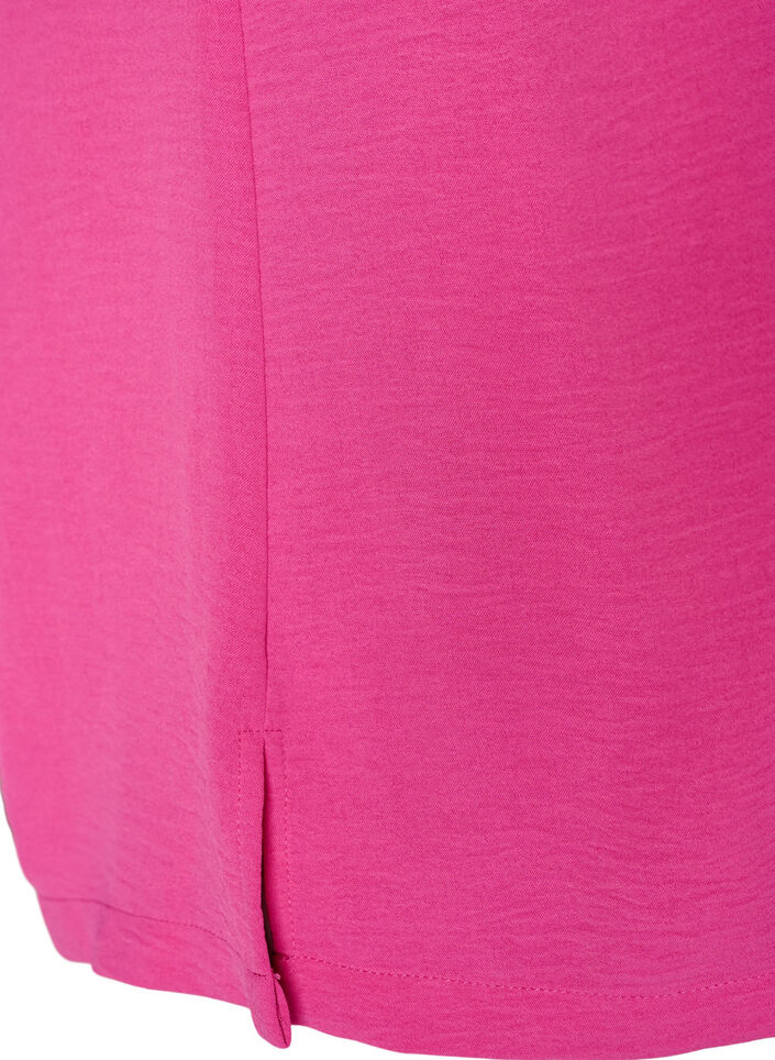 Mouwloze top met kreukeffecten, Roze, Packshot image number 3