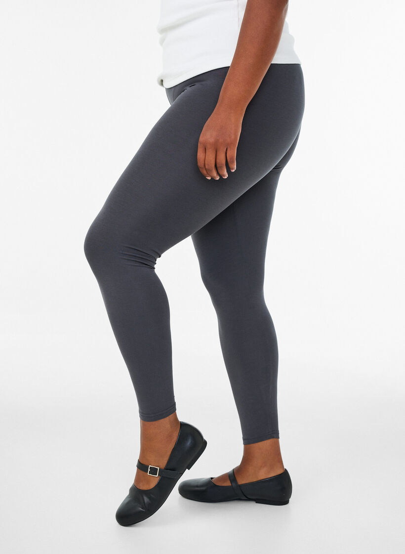 Basic legging in viscose, Grijs, Model image number 0