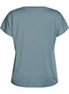 Losvallend trainings-T-shirt met V-hals, Grijs, Packshot image number 1