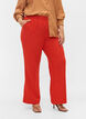 Flared broek met elastiek in de taille, Rood, Model image number 3
