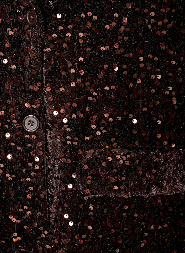 Blazer met pailletten, Bruin, Packshot image number 2