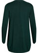 Lang gebreid vest van een viscose mix, Groen, Packshot image number 1