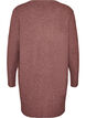 Geribd gebreid vest met zakken, Rood, Packshot image number 1