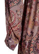 Midi-jurk met paisleyprint en elastische taille, Paars, Packshot image number 3