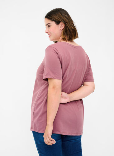 Basic t-shirt, Rose Taupe, Model image number 1
