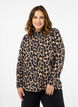 FLASH - Blouse met lange mouwen en col, Zwart, Model image number 0