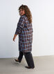 Knie-lange overhemdjurk met ruitpatroon, Bruin, Model image number 2
