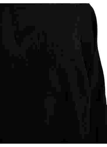 Lang hemd van viscosemix, Black, Packshot image number 3